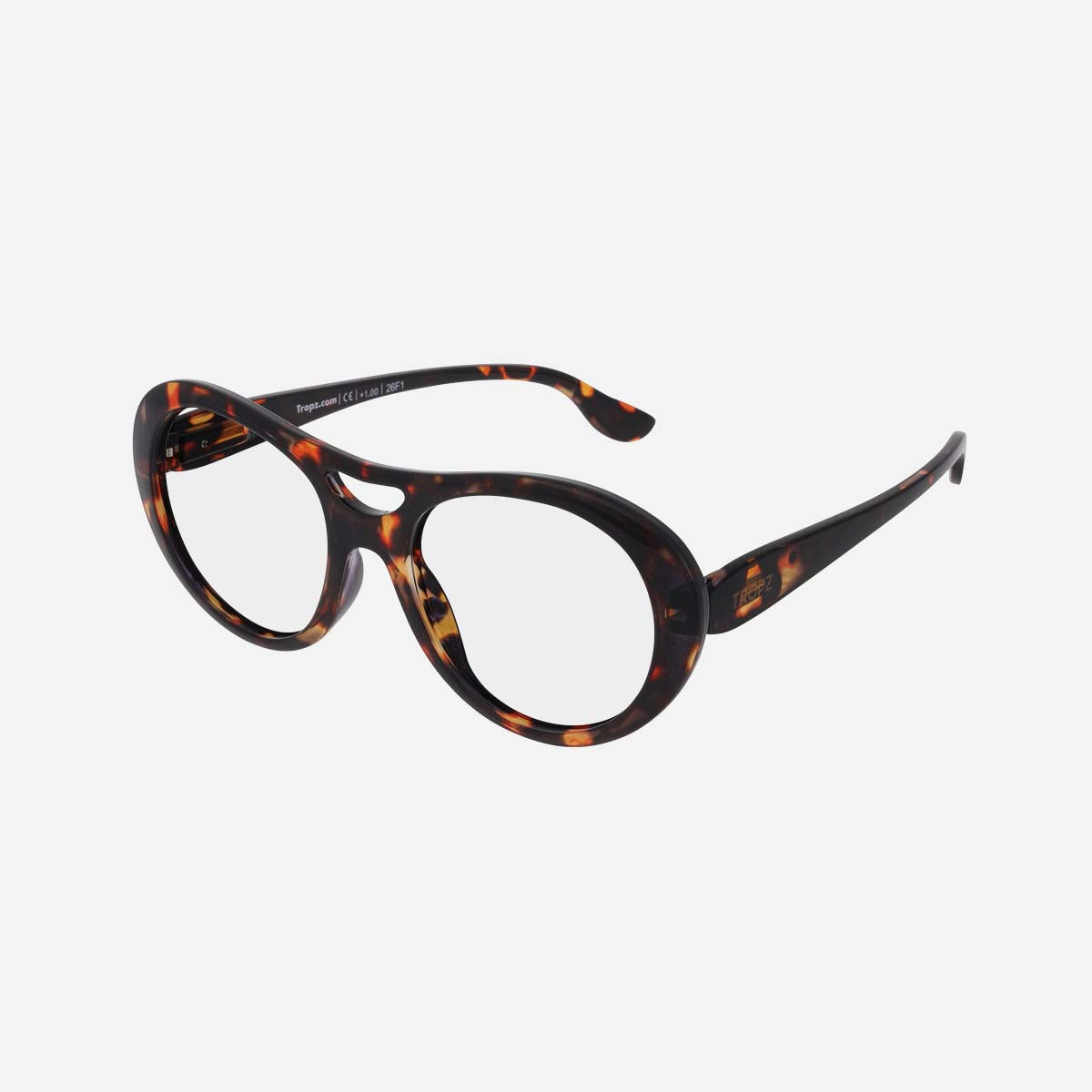Lunettes de lecture aviateur T52 Turtle, monture écaille, modèle femme