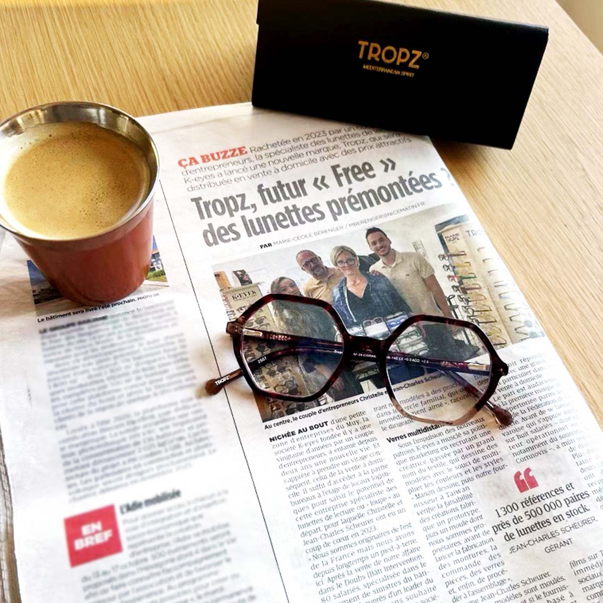 Var-Matin : TROPZ, futur "Free" des lunettes prémontées