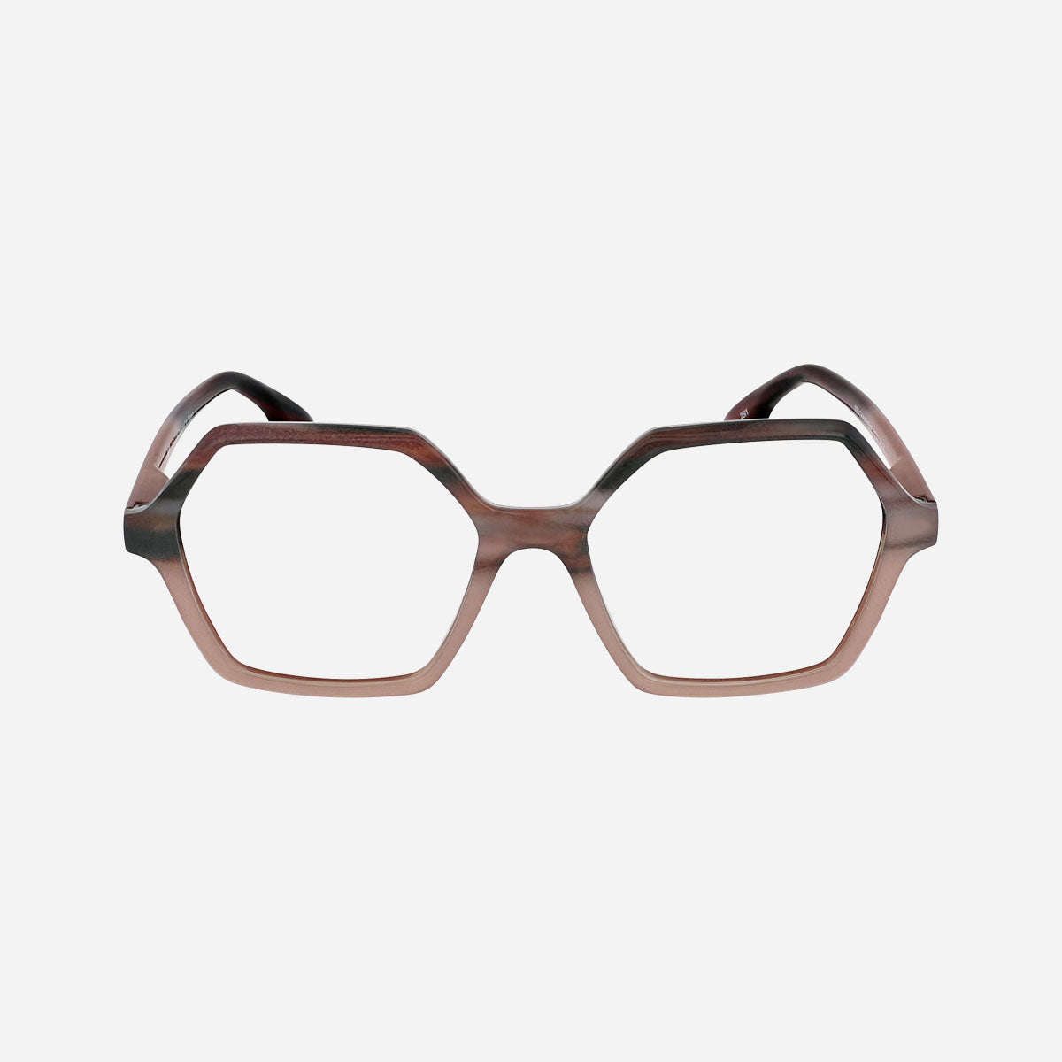 Lunettes de lecture T50 à forme hexagonale, monture légère et originale avec branches flexibles, pour corriger la presbytie.