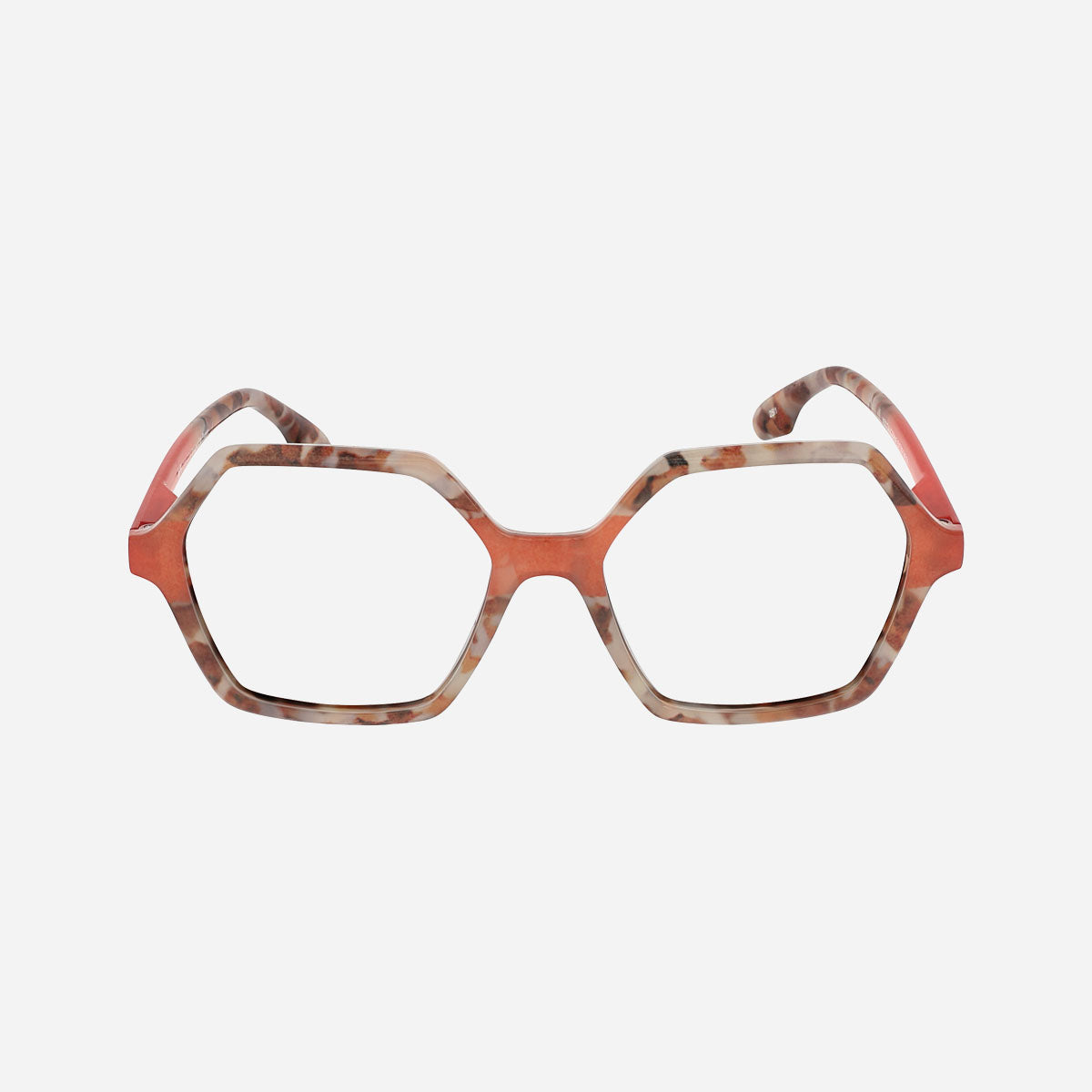 Lunettes de lecture T50 à forme hexagonale, monture légère et originale avec branches flexibles, pour corriger la presbytie.